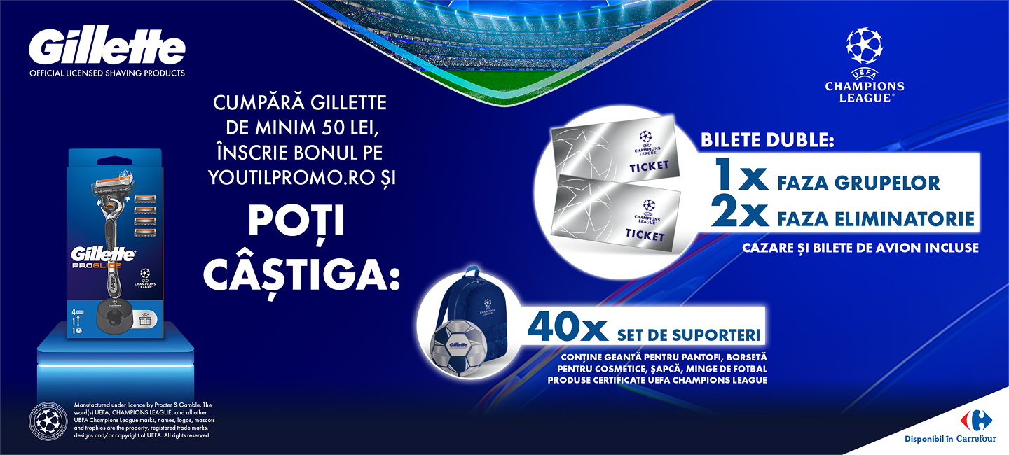Câștigători Concurs Gillette la Carrefour – Înscrie-te până... - Rezultate | Concursier